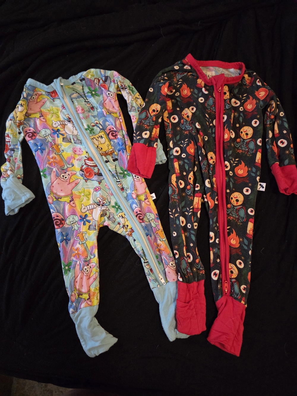 Baby Boy Bamboo Footie Zip Up Pjs